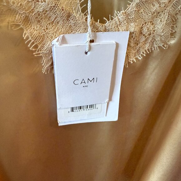 CAMI NYC Racer Charmeuse Camisole In Color Soy (cream) Medium - Picture 8 of 10